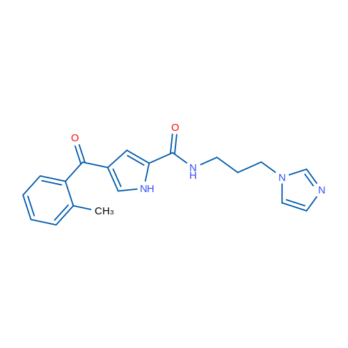 N-[3-(1H-Imidazol-1-yl)propyl]-4-(2-methylbenzoyl)-1H-pyrrole-2-carboxamide 1g