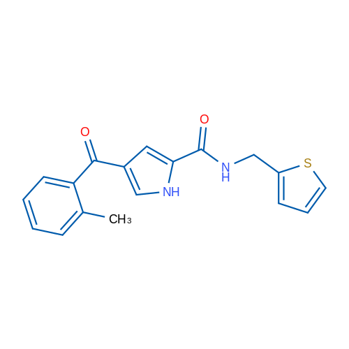4-(2-Methylbenzoyl)-N-[(thiophen-2-yl)methyl]-1H-pyrrole-2-carboxamide 1g