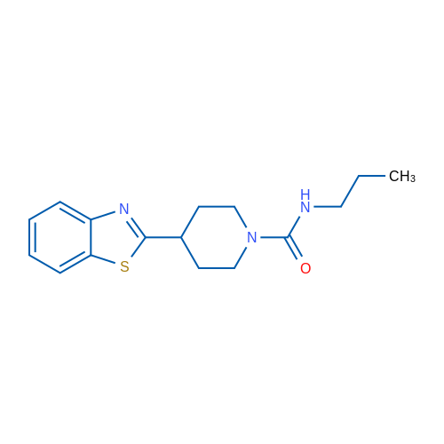 4-(1,3-Benzothiazol-2-yl)-N-propylpiperidine-1-carboxamide 1g