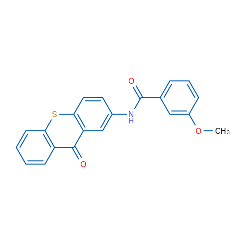 3-Methoxy-N-(9-oxo-9H-thioxanthen-2-yl)benzamide 1g
