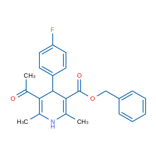 Benzyl 5-acetyl-4-(4-fluorophenyl)-2,6-dimethyl-1,4-dihydropyridine-3-carboxylate 1g