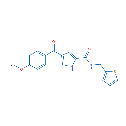 4-(4-Methoxybenzoyl)-N-[(thiophen-2-yl)methyl]-1H-pyrrole-2-carboxamide 1g