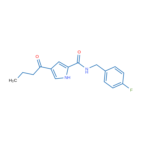4-Butanoyl-N-[(4-fluorophenyl)methyl]-1H-pyrrole-2-carboxamide 1g