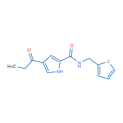 4-Propanoyl-N-[(thiophen-2-yl)methyl]-1H-pyrrole-2-carboxamide 1g