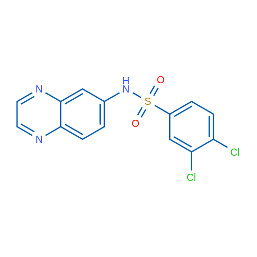 3,4-Dichloro-N-(quinoxalin-6-yl)benzene-1-sulfonamide 1g