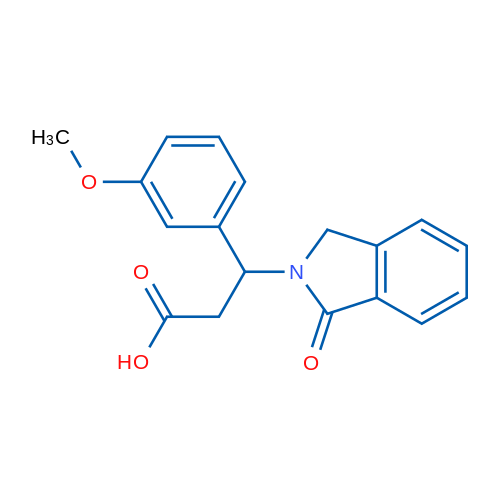 3-(3-Methoxyphenyl)-3-(1-oxo-2,3-dihydro-1H-isoindol-2-yl)propanoic acid 1g