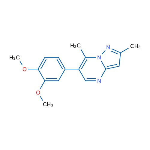 6-(3,4-Dimethoxyphenyl)-2,7-dimethylpyrazolo[1,5-a]pyrimidine 1g