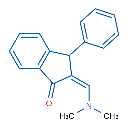 (2Z)-2-[(Dimethylamino)methylidene]-3-phenyl-2,3-dihydro-1H-inden-1-one 1g