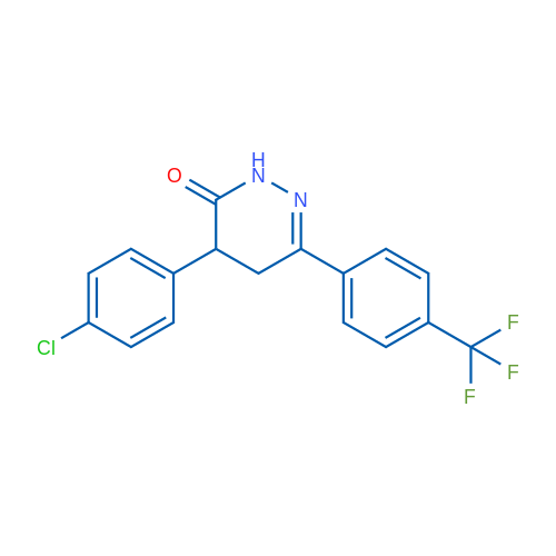 4-(4-Chlorophenyl)-6-[4-(trifluoromethyl)phenyl]-2,3,4,5-tetrahydropyridazin-3-one 1g
