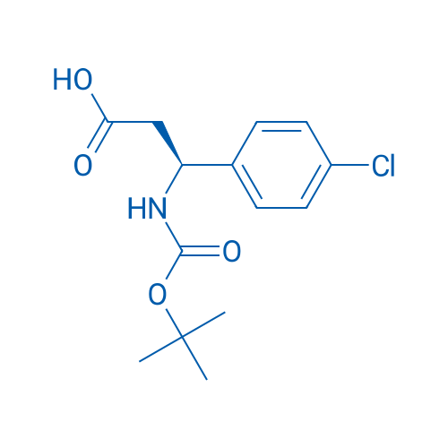 (S)-3-((tert-Butoxycarbonyl)amino)-3-(4-chlorophenyl)propanoic acid 250mg