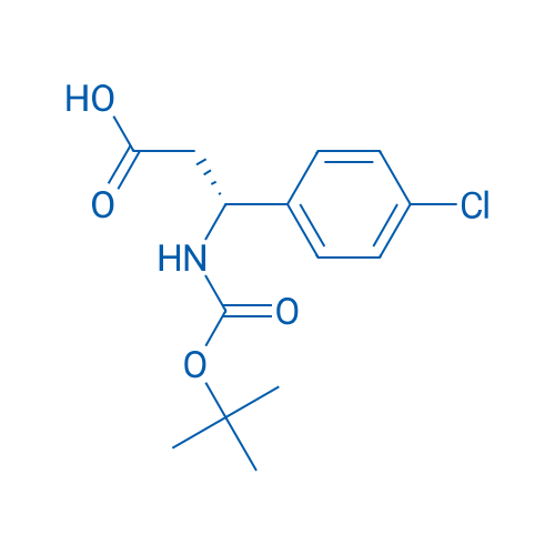 (R)-3-((tert-Butoxycarbonyl)amino)-3-(4-chlorophenyl)propanoic acid 250mg