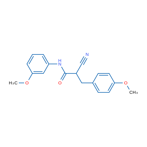 2-Cyano-N-(3-methoxyphenyl)-3-(4-methoxyphenyl)propanamide 1g
