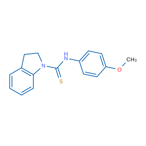 N-(4-Methoxyphenyl)-2,3-dihydro-1H-indole-1-carbothioamide 1g