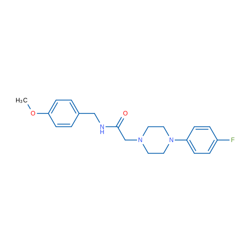 2-[4-(4-Fluorophenyl)piperazin-1-yl]-N-[(4-methoxyphenyl)methyl]acetamide 1g