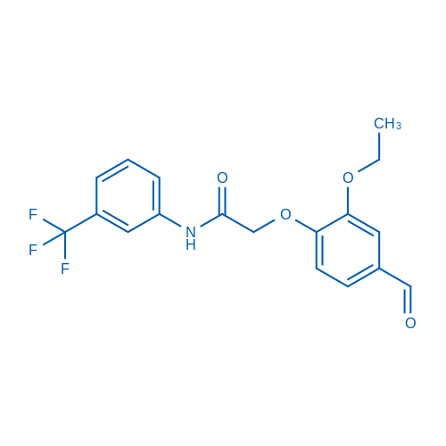 2-(2-Ethoxy-4-formylphenoxy)-N-(3-(trifluoromethyl)phenyl)acetamide 1g