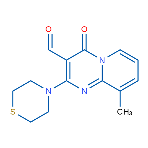 9-Methyl-4-oxo-2-thiomorpholino-4H-pyrido[1,2-a]pyrimidine-3-carbaldehyde 1g