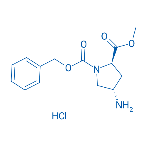 (2R,4S)-1-Benzyl 2-methyl 4-aminopyrrolidine-1,2-dicarboxylate hydrochloride 250mg