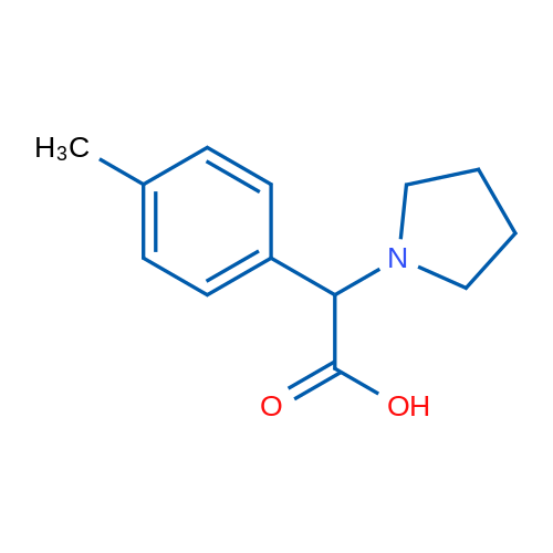 2-(Pyrrolidin-1-yl)-2-(p-tolyl)acetic acid 1g