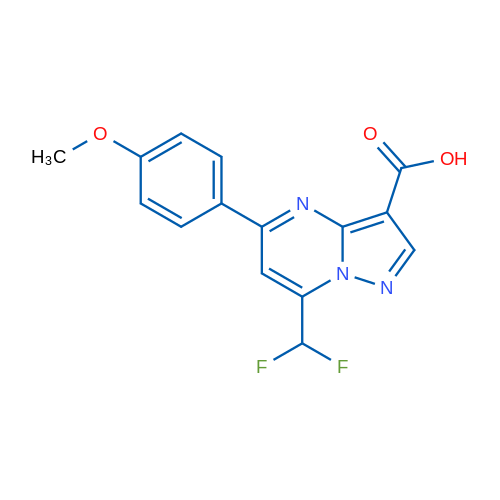 7-(Difluoromethyl)-5-(4-methoxyphenyl)pyrazolo[1,5-a]pyrimidine-3-carboxylic acid 5g