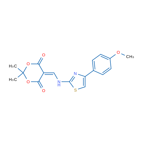 5-({[4-(4-methoxyphenyl)-1,3-thiazol-2-yl]amino}methylidene)-2,2-dimethyl-1,3-dioxane-4,6-dione 1g