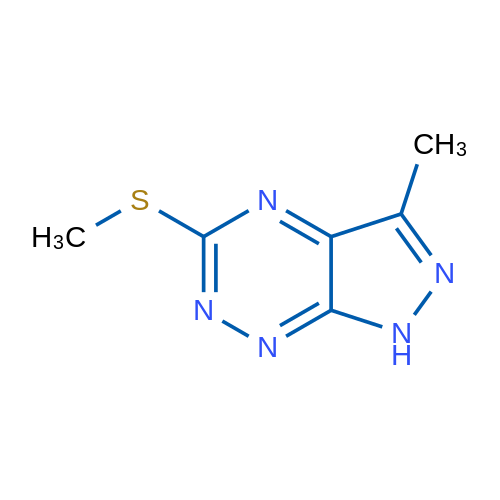 3-Methyl-5-(methylthio)-1H-pyrazolo[4,3-e][1,2,4]triazine 1g