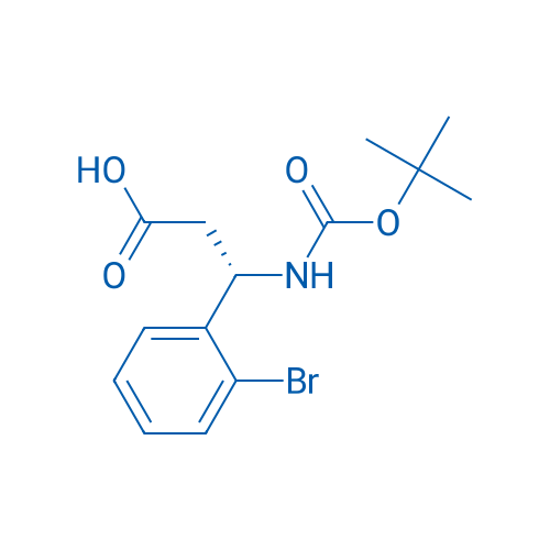 (S)-3-(2-Bromophenyl)-3-((tert-butoxycarbonyl)amino)propanoic acid 1g