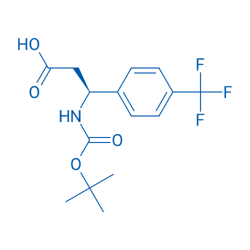(S)-3-((tert-Butoxycarbonyl)amino)-3-(4-(trifluoromethyl)phenyl)propanoic acid 100mg