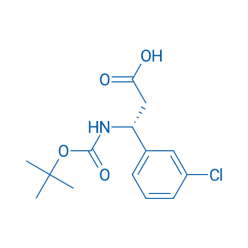 (R)-3-((tert-Butoxycarbonyl)amino)-3-(3-chlorophenyl)propanoic acid 250mg
