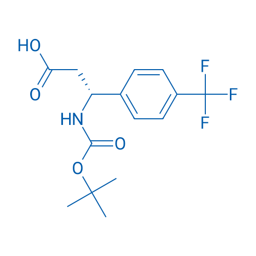 (R)-3-((tert-Butoxycarbonyl)amino)-3-(4-(trifluoromethyl)phenyl)propanoic acid 100mg