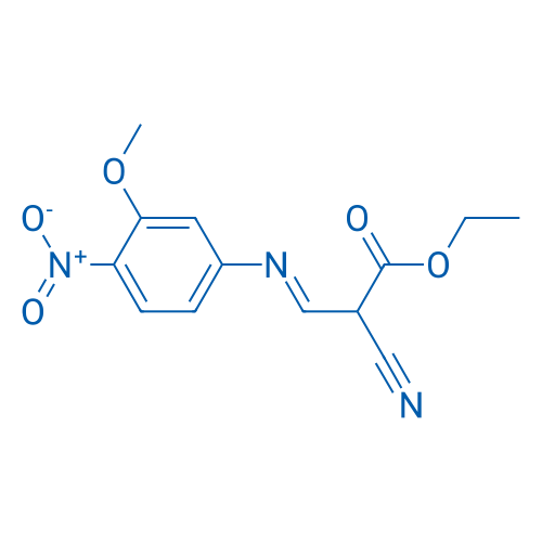 (E)-Ethyl 2-cyano-3-((3-methoxy-4-nitrophenyl)imino)propanoate 250mg