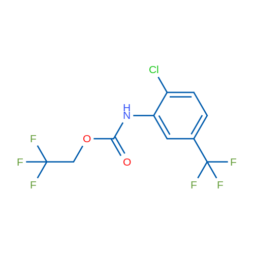 2,2,2-Trifluoroethyl N-[2-chloro-5-(trifluoromethyl)phenyl]carbamate 5g
