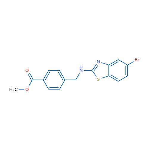 Methyl 4-(((5-bromobenzo[d]thiazol-2-yl)amino)methyl)benzoate 1g