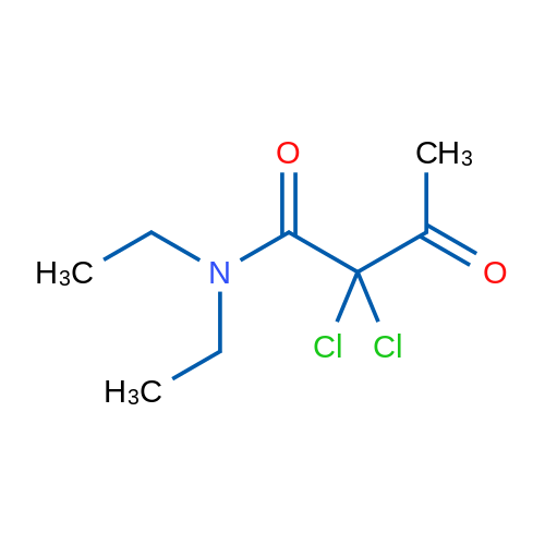 2,2-Dichloro-N,N-diethyl-3-oxobutanamide 1g