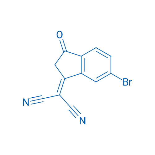 2-(6-Bromo-3-oxo-2,3-dihydro-1H-inden-1-ylidene)malononitrile 250mg