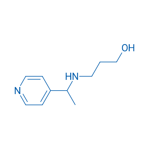 3-((1-(Pyridin-4-yl)ethyl)amino)propan-1-ol 100mg
