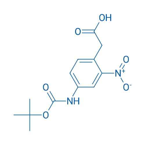2-(4-((tert-Butoxycarbonyl)amino)-2-nitrophenyl)acetic acid 100mg