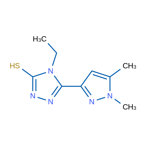 5-(1,5-Dimethyl-1H-pyrazol-3-yl)-4-ethyl-4H-1,2,4-triazole-3-thiol 1g