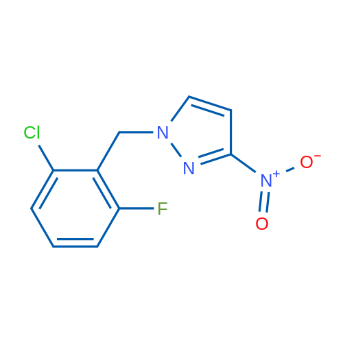 1-(2-Chloro-6-fluorobenzyl)-3-nitro-1H-pyrazole 1g