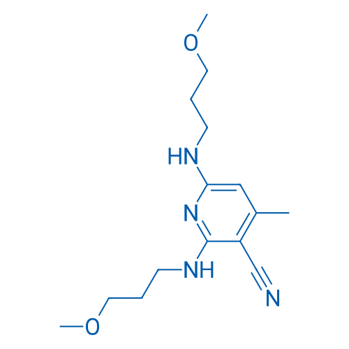 2,6-Bis((3-methoxypropyl)amino)-4-methylnicotinonitrile 250mg