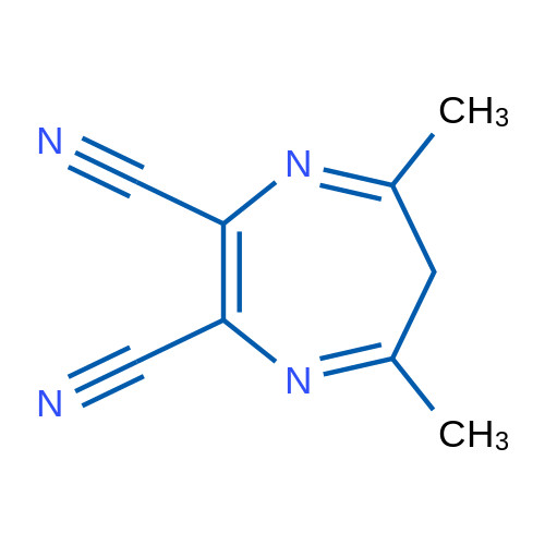 5,7-Dimethyl-6H-1,4-diazepine-2,3-dicarbonitrile 1g
