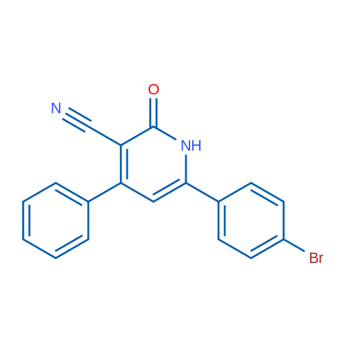6-(4-Bromophenyl)-2-oxo-4-phenyl-1,2-dihydropyridine-3-carbonitrile 1g