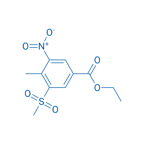 Ethyl 4-methyl-3-(methylsulfonyl)-5-nitrobenzoate 1g