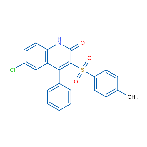 6-Chloro-3-(4-methylbenzenesulfonyl)-4-phenyl-1,2-dihydroquinolin-2-one 1g