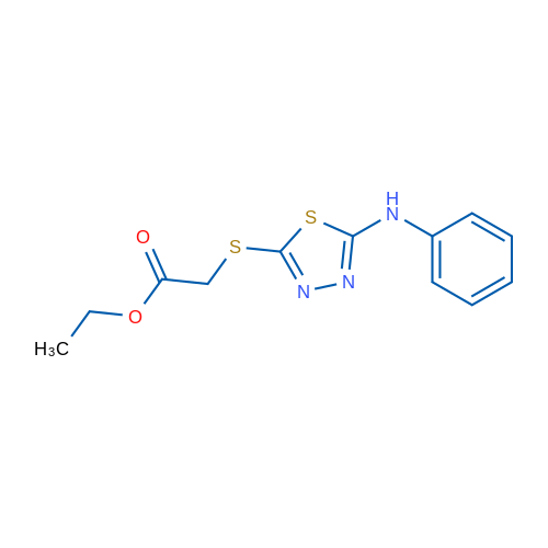 Ethyl 2-{[5-(phenylamino)-1,3,4-thiadiazol-2-yl]sulfanyl}acetate 1g