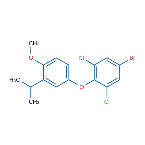 5-Bromo-1,3-dichloro-2-(3-isopropyl-4-methoxyphenoxy)benzene 1g
