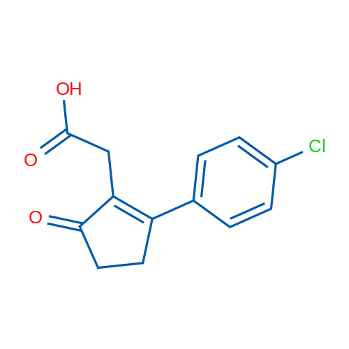 2-(2-(4-Chlorophenyl)-5-oxocyclopent-1-en-1-yl)acetic acid 5g