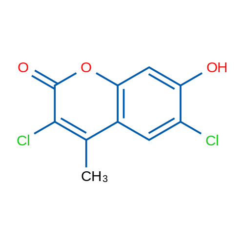 3,6-Dichloro-7-hydroxy-4-methyl-2H-chromen-2-one 1g
