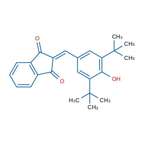 2-[(3,5-Di-tert-butyl-4-hydroxyphenyl)methylidene]-2,3-dihydro-1H-indene-1,3-dione 1g