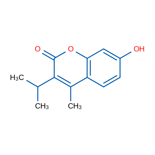 7-Hydroxy-3-isopropyl-4-methyl-2H-chromen-2-one 1g