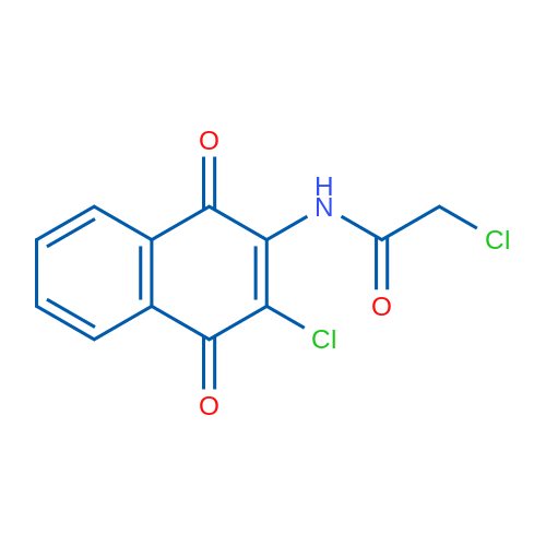 2-Chloro-N-(3-chloro-1,4-dioxo-1,4-dihydronaphthalen-2-yl)acetamide 1g